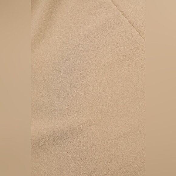 Lulu’s Happiest Hour Beige Asymmetrical Bodycon Midi Dress - Picture 5 of 5